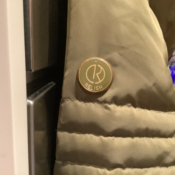 RELISH Women parka JACKET COAT S/XS REAL FINN RACOON,REAL LEATHER  TRIM - Picture 5 of 15